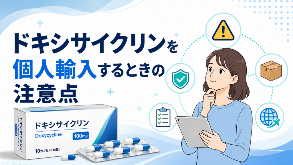 ドキシサイクリンを個人輸入するときの注意点