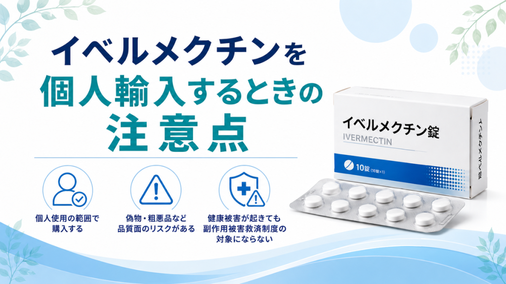 イベルメクチンを個人輸入するときの注意点