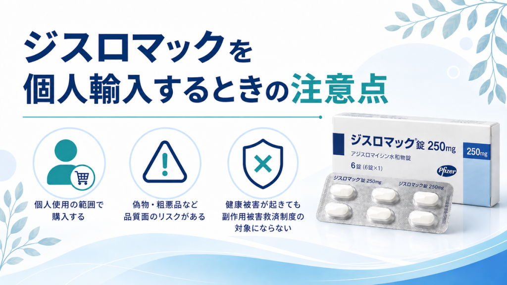ジスロマックを個人輸入するときの注意点